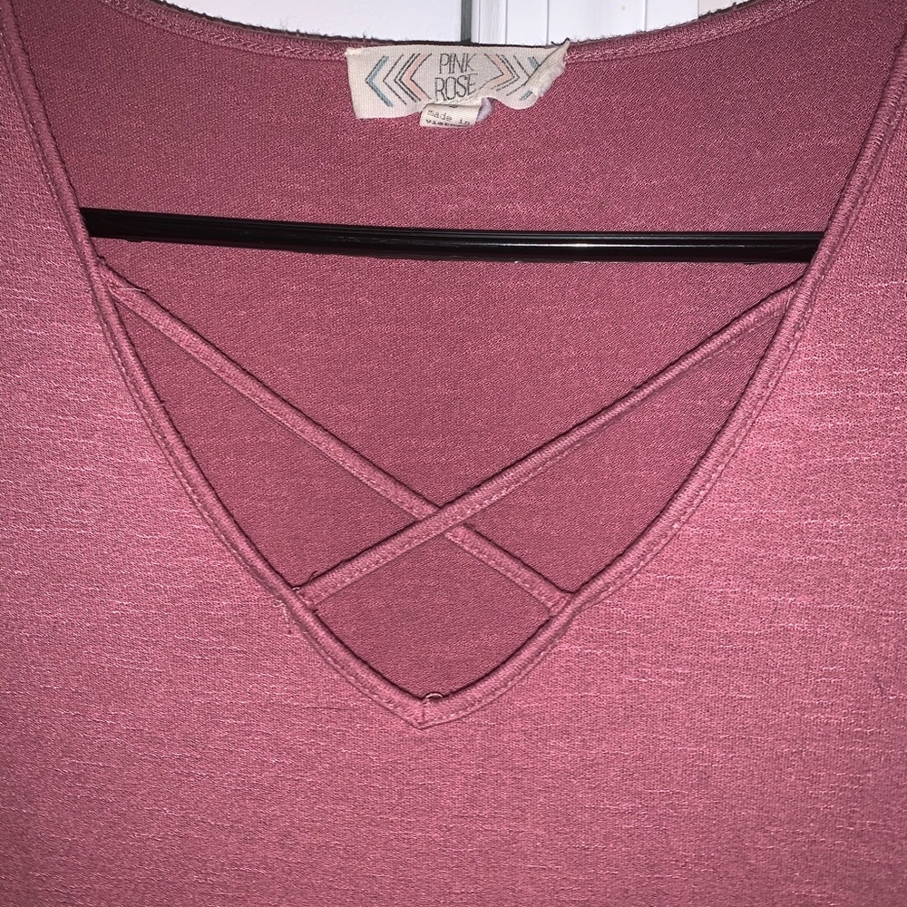 Dusty rose flowy top